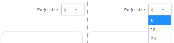 Catalog page size