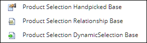 Product selection types