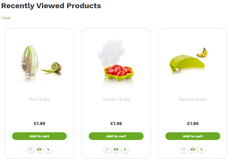 Recently viewed products