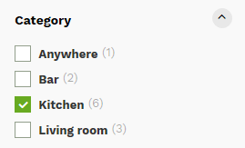 Category Facet example