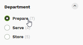 Standard Facet single example